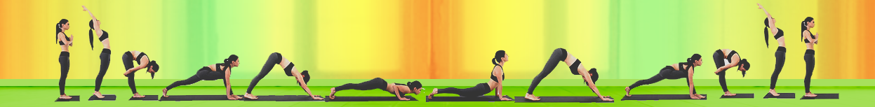Serie hatha yoga salutation au soleil 