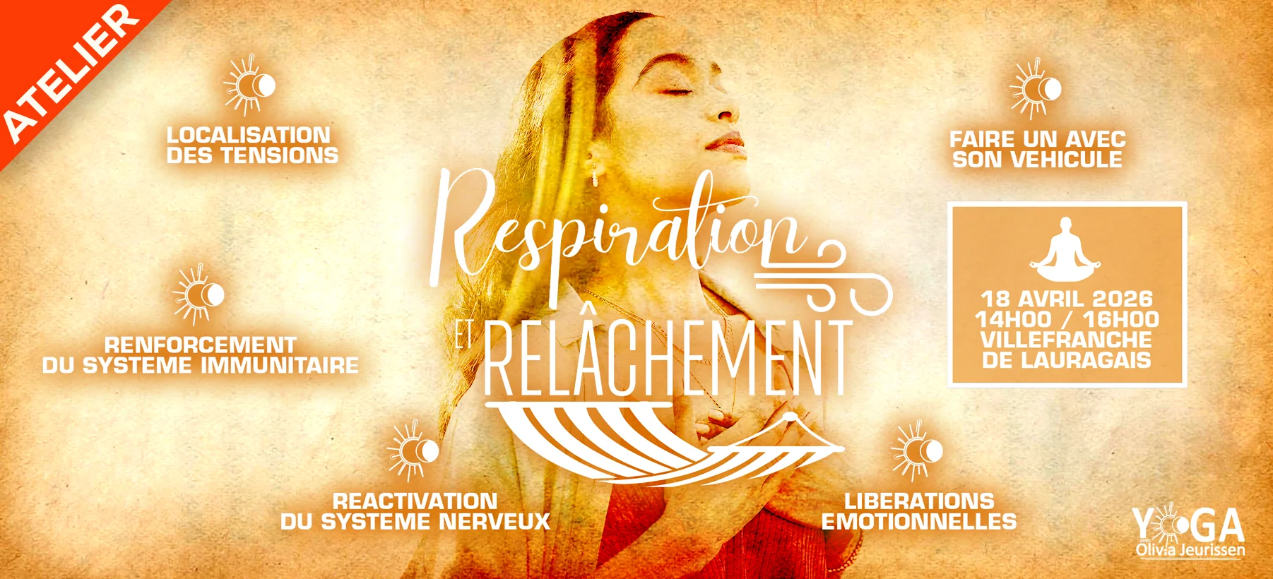 Visuel Stage de yoga à La Garrigole (à côté de Revel) : Yoga du Son & Vibrations